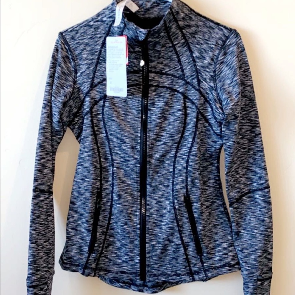 Lulu lemon static white and black define jacket